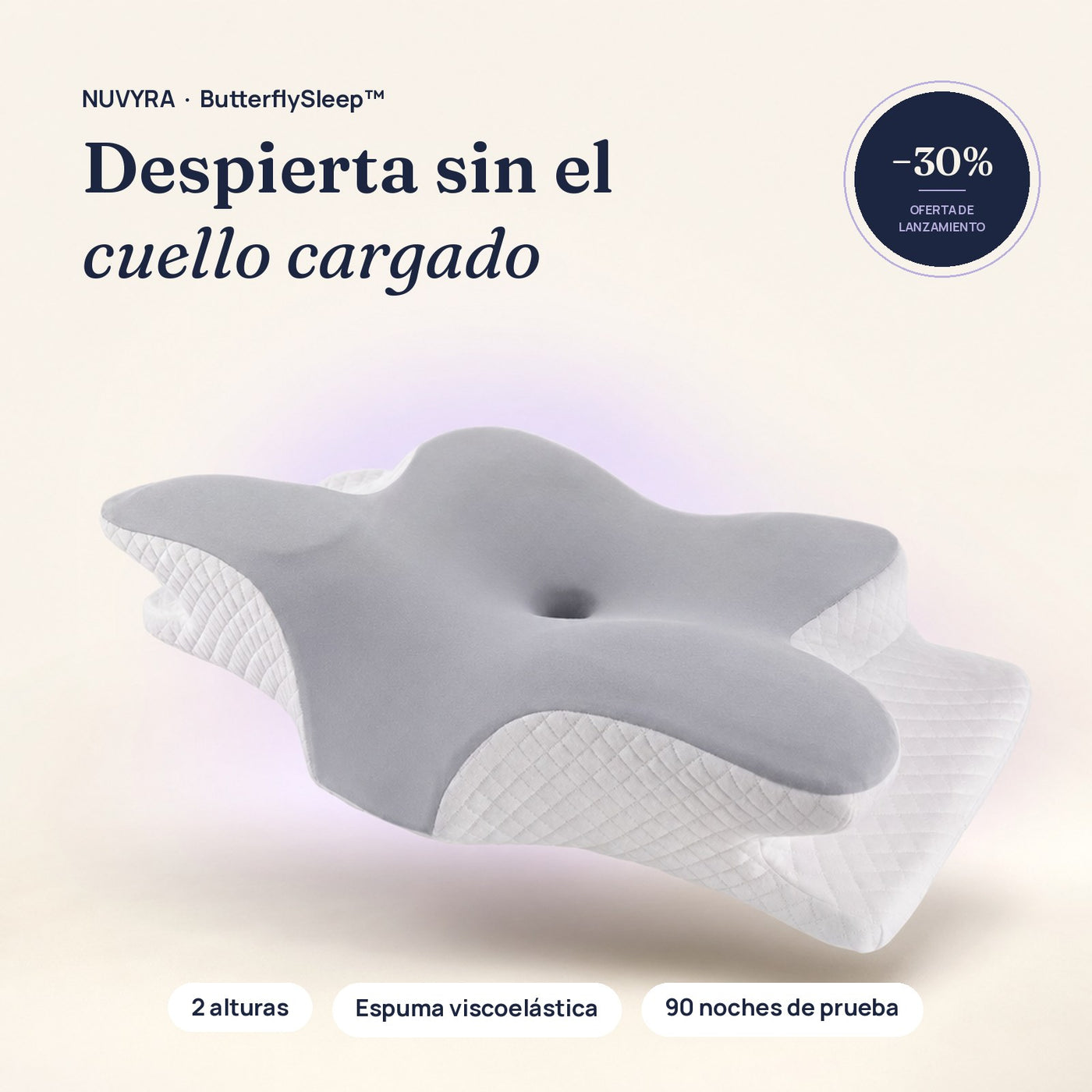 ButterflySleep™ Almohada Cervical Mariposa